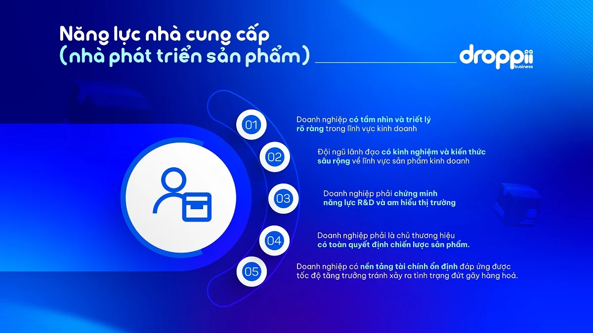 Tiêu chí lựa chọn hàng hóa - Kinh doanh cùng Droppii